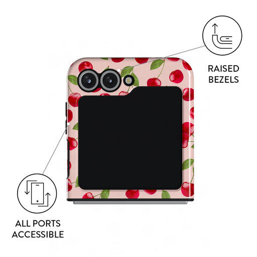 Afternoon Treat - Cherry Samsung Galaxy Z Flip 6 Case 3