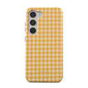Tuscan Sun - Yellow Plaid Samsung Galaxy S23 Plus Case