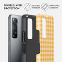 Tuscan Sun - Yellow Plaid Xiaomi Redmi Note 11 Pro+ Case 2