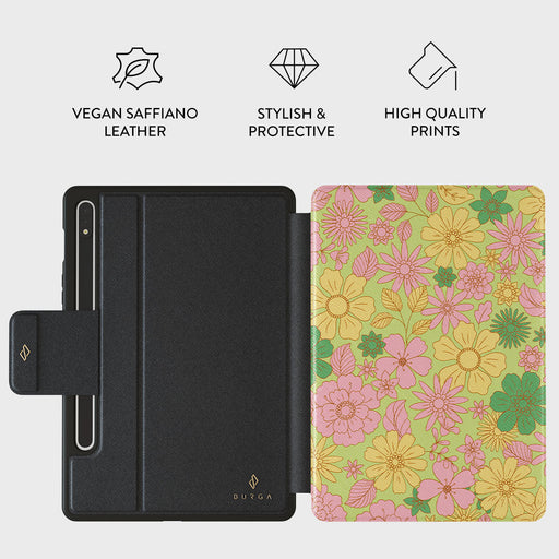Amalfi Coast - Colorful Floral Samsung Galaxy Tab S9 FE Case 2