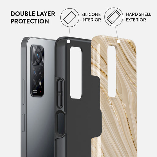 Full Glam - Beige Xiaomi Redmi Note 11 Pro Case 2