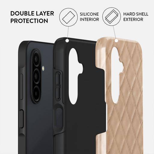 Simply Cream - Quilted Samsung Galaxy A26 5G Case 2