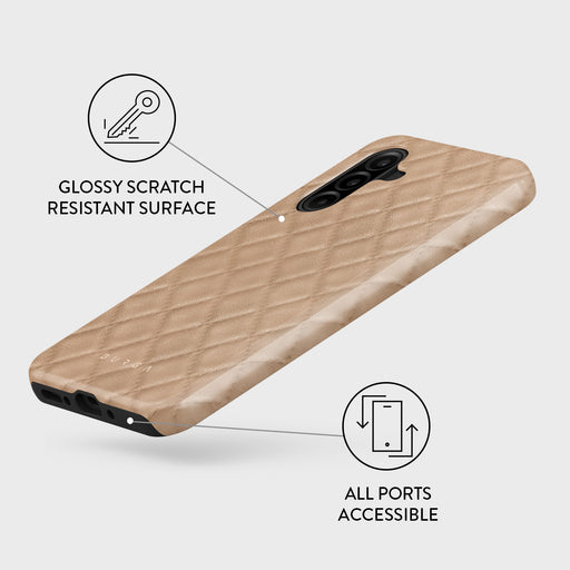 Simply Cream - Quilted Samsung Galaxy A26 5G Case 3