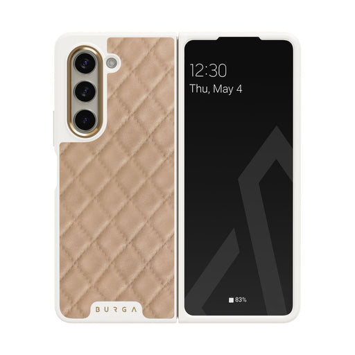 Simply Cream - Quilted Samsung Galaxy Z Fold 5 Case