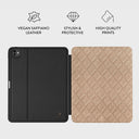 Simply Cream - Quilted iPad Pro 13 (7th Gen) Case 3
