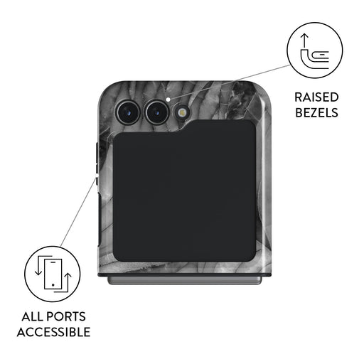 First Expedition - Gray Samsung Galaxy Z Flip 5 Case 9