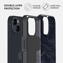 Drifting Shores - Line Art iPhone 15 Case 6