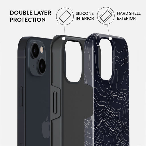 Drifting Shores - Line Art iPhone 15 Case 6