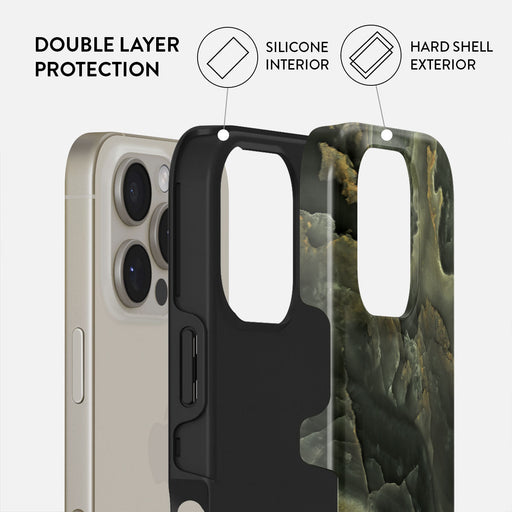 Misty Forest - Green Marble iPhone 16 Pro Max Case 2