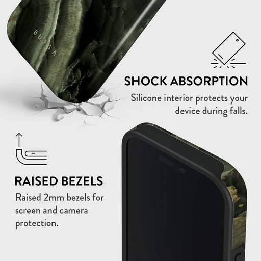 Misty Forest - Green Marble iPhone 16 Pro Max Case 4