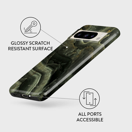 Misty Forest - Green Marble Google Pixel 8 Pro Case 3