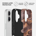 Fire Wood - Brown Marble iPhone 16 Case 2