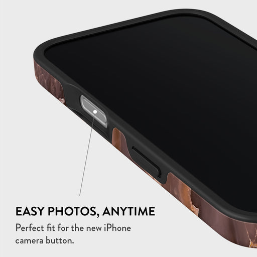 Fire Wood - Brown Marble iPhone 16 Case 5