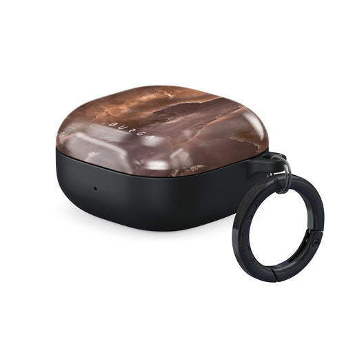 Fire Wood - Brown Marble Samsung Galaxy Buds FE Case 1