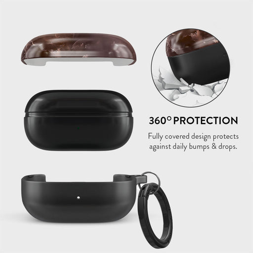 Fire Wood - Brown Marble Samsung Galaxy Buds FE Case 2