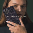 Drifting Shores - Line Art iPhone 15 Case 23