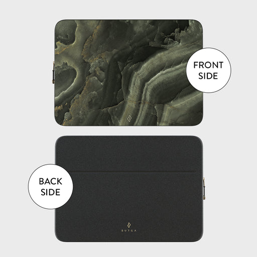 Misty Forest - Green Marble Laptop Sleeve 5