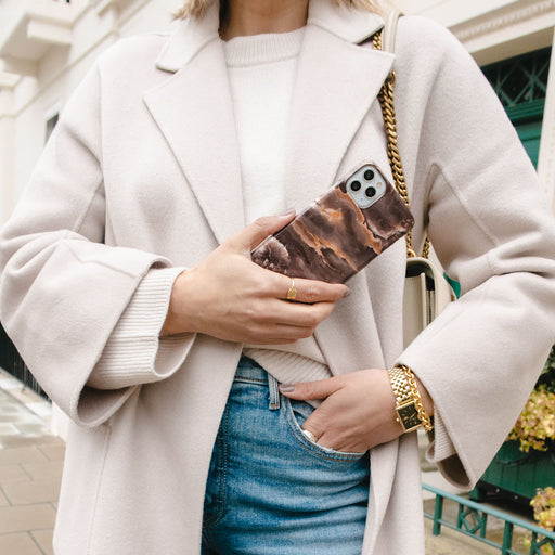 Fire Wood - Brown Marble iPhone 16 Case 25