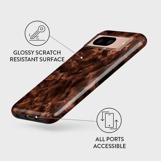 Toasted Chestnut - Brown Google Pixel 8 Case 3