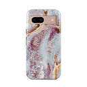 Frozen Leaves - Cute Marble Google Pixel 8a Case 1