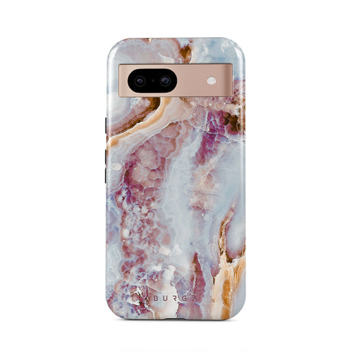Frozen Leaves - Cute Marble Google Pixel 8a Case 1