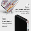 Frozen Leaves - Cute Marble Google Pixel 8a Case 4