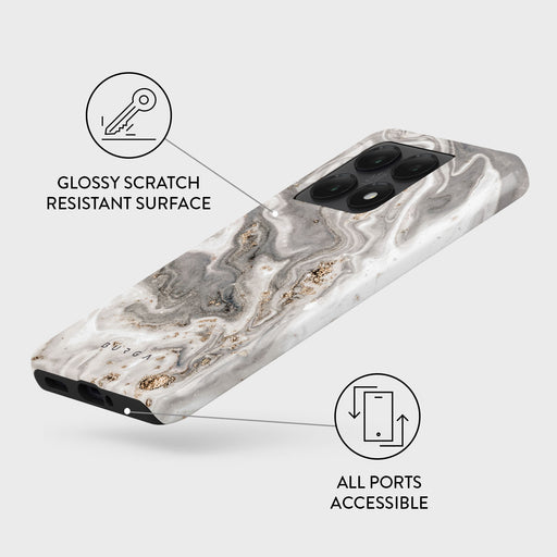 Snowstorm - Grey Marble Xiaomi 14T Case 3
