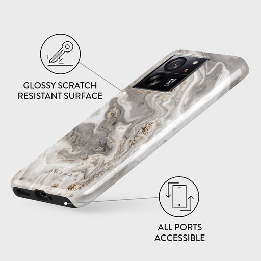 Snowstorm - Grey Marble Xiaomi 13T Case 3