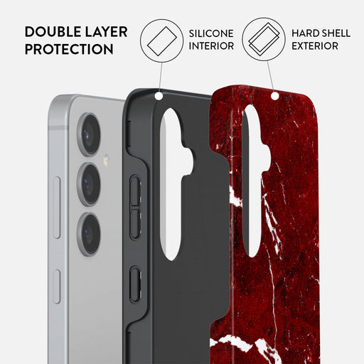 Iconic Red Ruby - Marble Samsung Galaxy S24 Case 6