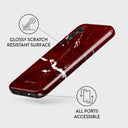 Iconic Red Ruby - Marble Samsung Galaxy A25 Case 3