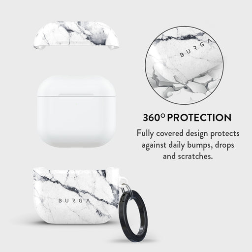 Satin White - Marble AirPods 4 Case 2
