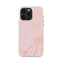 Peachy Gold - Pink Marble iPhone 15 Pro Max Case 5