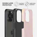 Peachy Gold - Pink Marble iPhone 15 Pro Max Case 6