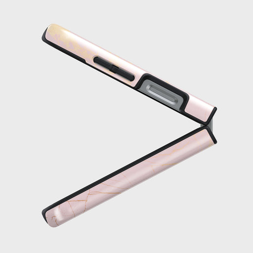 Peachy Gold - Pink Marble Samsung Galaxy Z Flip 6 Case 6