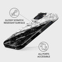 Fatal Contradiction - Black & White Marble iPhone 15 Case 7