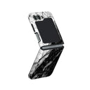 Fatal Contradiction - Black & White Marble Samsung Galaxy Z Flip 6 Case 1