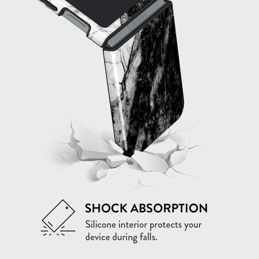 Fatal Contradiction - Black & White Marble Samsung Galaxy Z Flip 6 Case 4