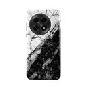 Fatal Contradiction - Black & White Marble OnePlus 13 Case