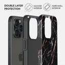 Rose Gold Marble - iPhone 15 Pro Case 6