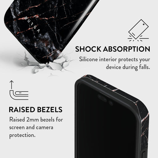 Rose Gold Marble - iPhone 15 Pro Case 8