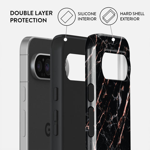 Rose Gold Marble - Google Pixel 9 Pro Case 2