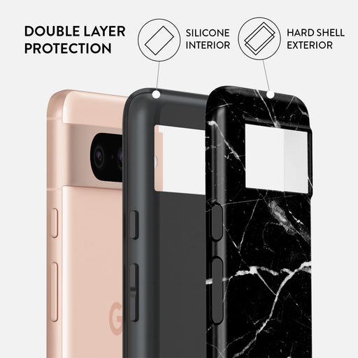 Noir Origin - Black Marble Google Pixel 8 Case 2