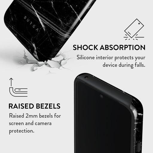 Noir Origin - Black Marble Google Pixel 8 Case 4