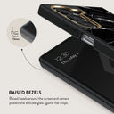 Noir Origin - Black Marble Samsung Galaxy Z Fold 6 Case 4