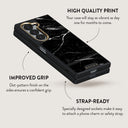 Noir Origin - Black Marble Samsung Galaxy Z Fold 6 Case 5