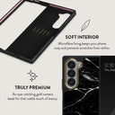 Noir Origin - Black Marble Samsung Galaxy Z Fold 6 Case 6