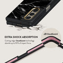 Noir Origin - Black Marble Samsung Galaxy Z Fold 5 Case 3
