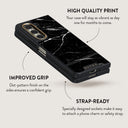 Noir Origin - Black Marble Samsung Galaxy Z Fold 5 Case 5