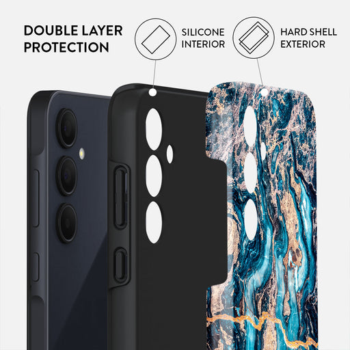 Mystic River - Blue Marble Samsung Galaxy A35 Case 2