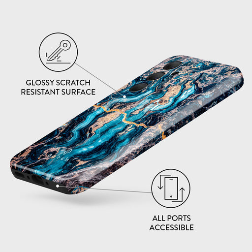 Mystic River - Blue Marble Samsung Galaxy A35 Case 3